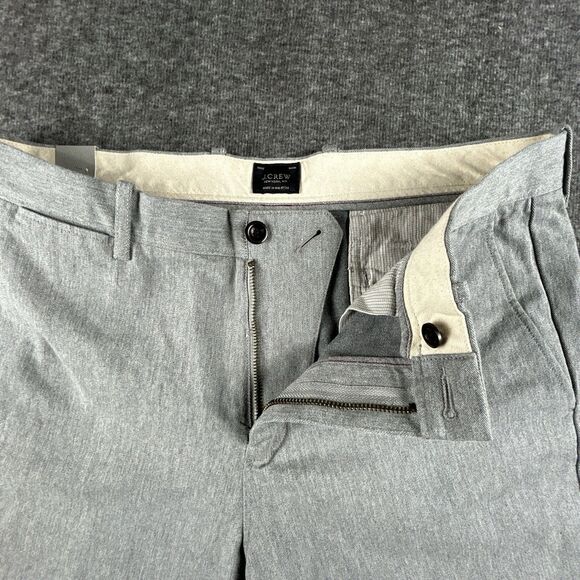 J.Crew 770 Slim Fit Chino Pants Mens Sz 33x32 Gray Tweed Cotton Dress Casual NWT - Picture 4 of 15